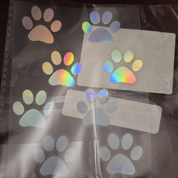 Multicolor Paw Print Decal For Car/ Decoration New - Picture 5 of 6